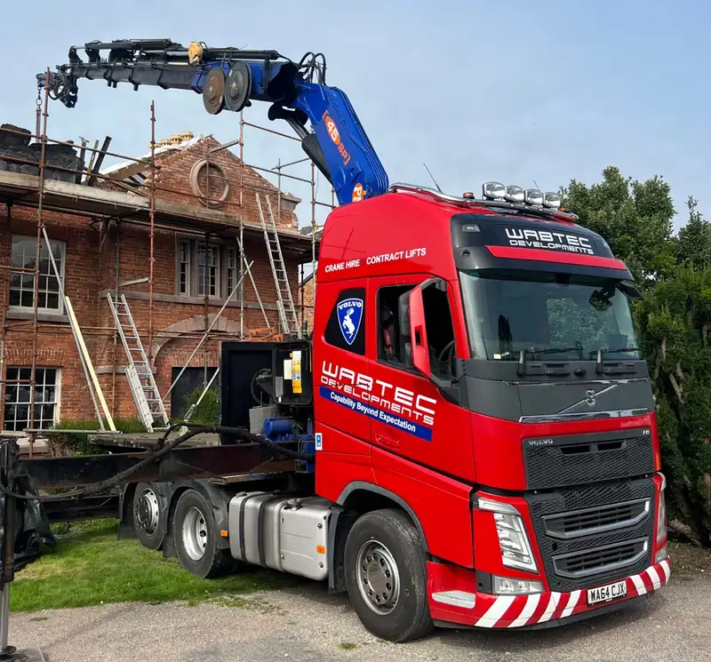 Wabtec Developments Volvo crane lorry with PM 45SP crane